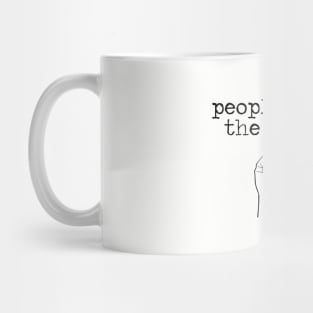 People Have The Power, hand, black Mug